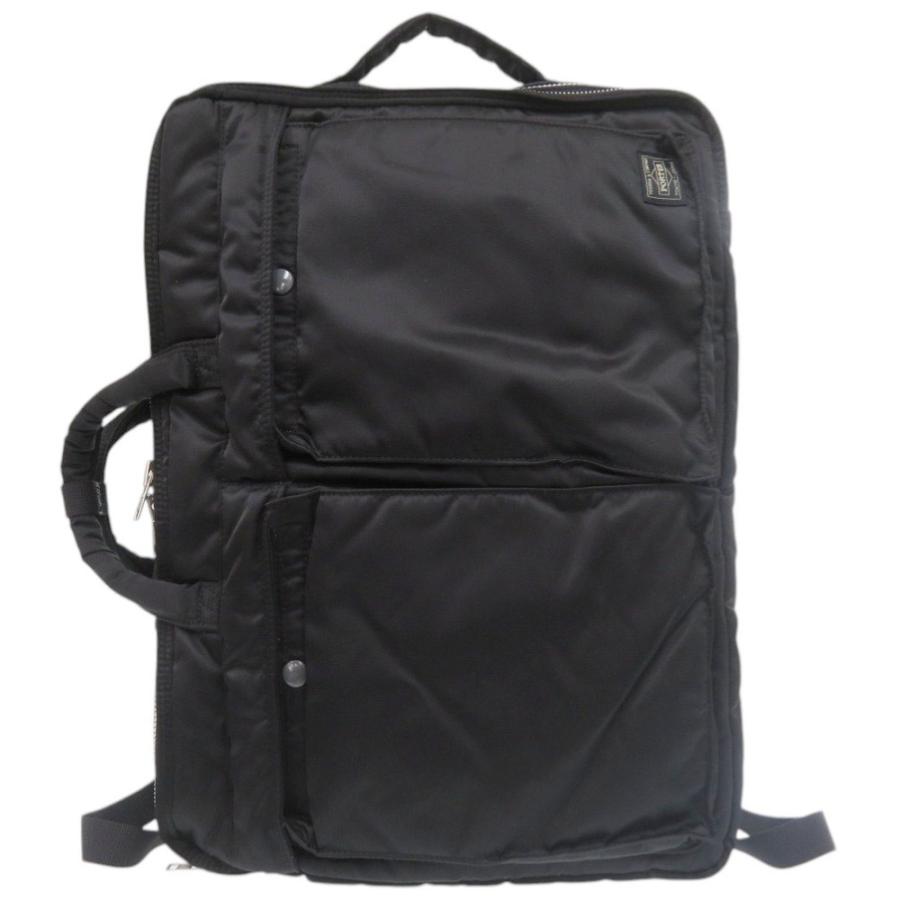 美品 ポーター 3WAY TANKER ブラック ビジネスバッグ 黒 1197 PORTER メンズ_2