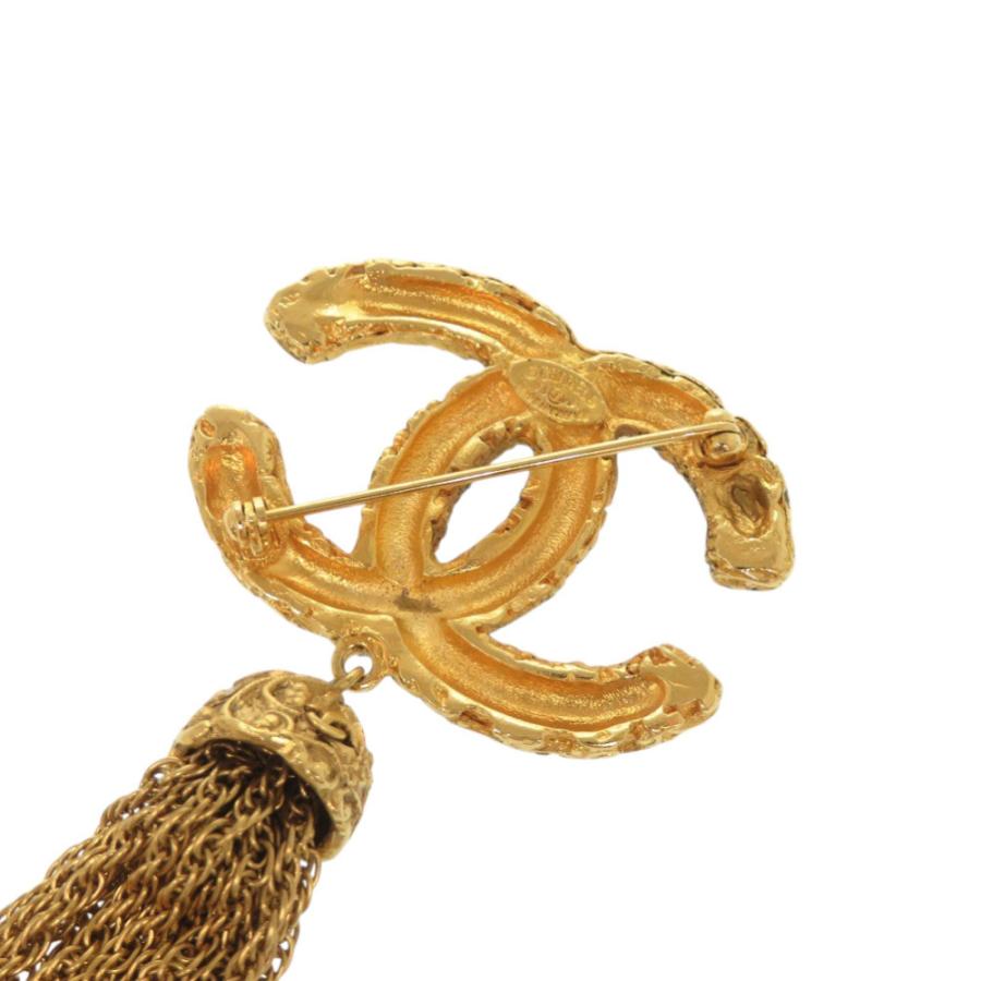 CHANEL（シャネル） 美品 溶岩 ココマーク 95A フリンジ ブローチ 