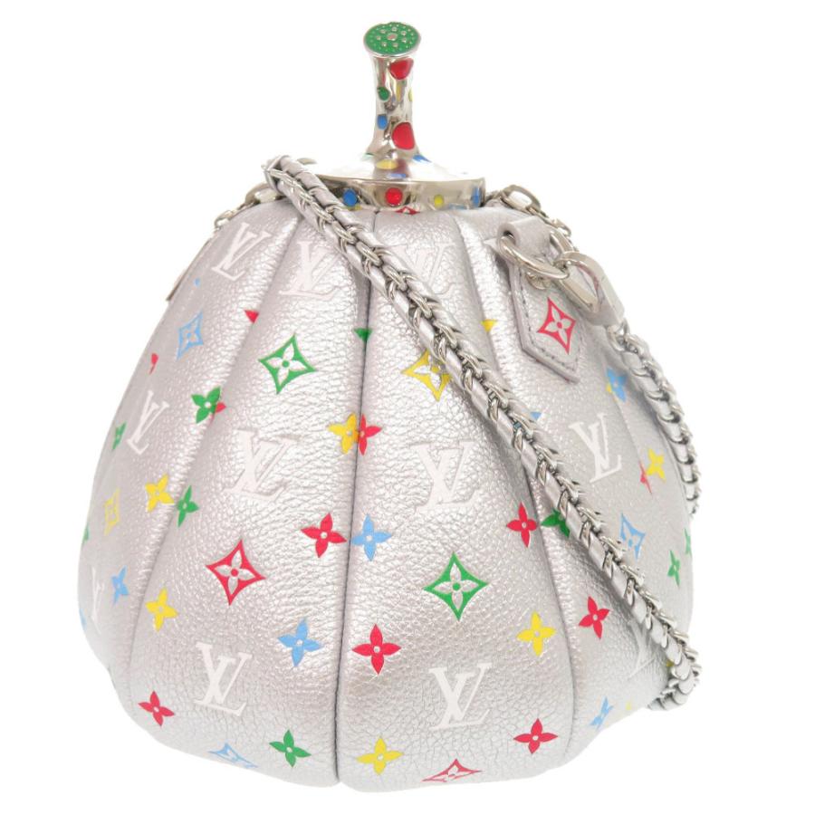 未使用 ルイ ヴィトン × 草間彌生 パンプキン バッグ M21761 IC レザー シルバー マルチカラー ショルダーバッグ LV 1496【中古】LOUIS VUITTON LOUIS VUITTON（ルイ・ヴィトン） 未使用 ルイ ヴィトン × 草間彌生
