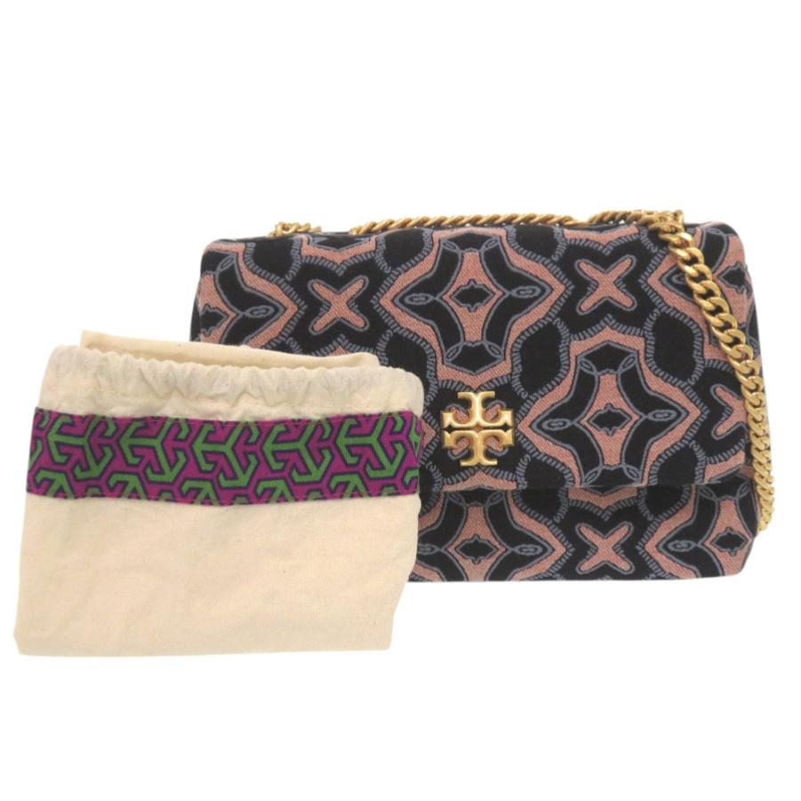 美品 トリーバーチ スモールキラ SMALL KIRA ゴールド金具 レザー ジャガード ピンク ブルー ショルダーバッグ 0709 Tory Burch_1