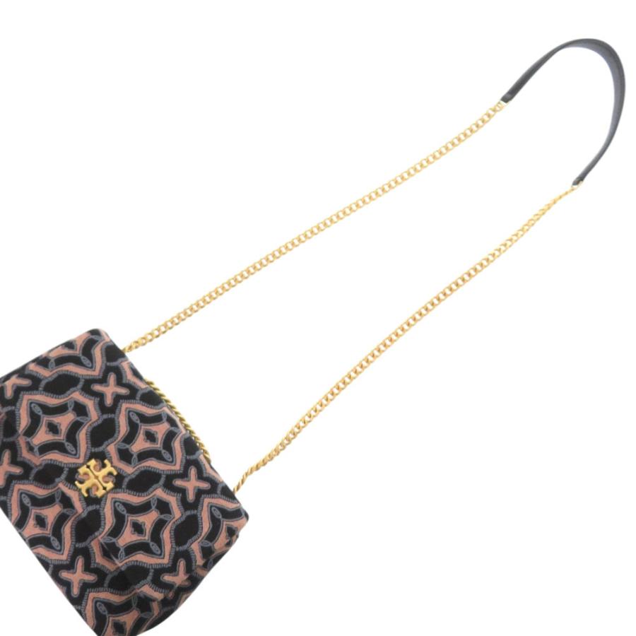 美品 トリーバーチ スモールキラ SMALL KIRA ゴールド金具 レザー ジャガード ピンク ブルー ショルダーバッグ 0709 Tory Burch_4
