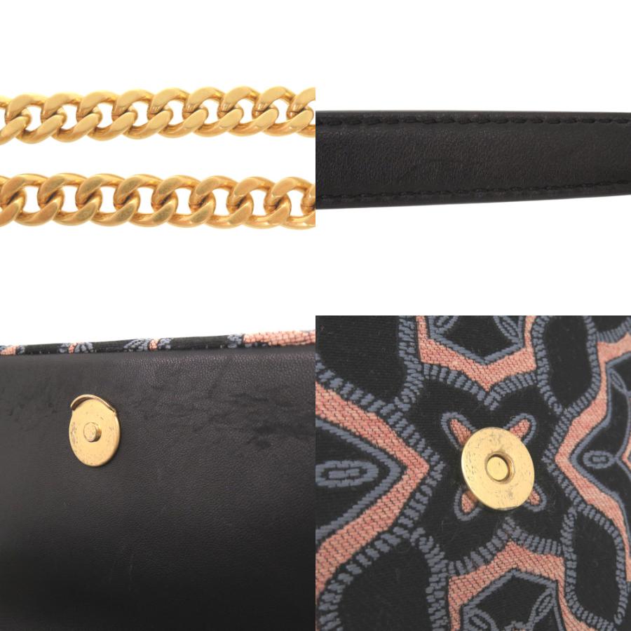 美品 トリーバーチ スモールキラ SMALL KIRA ゴールド金具 レザー ジャガード ピンク ブルー ショルダーバッグ 0709 Tory Burch_7