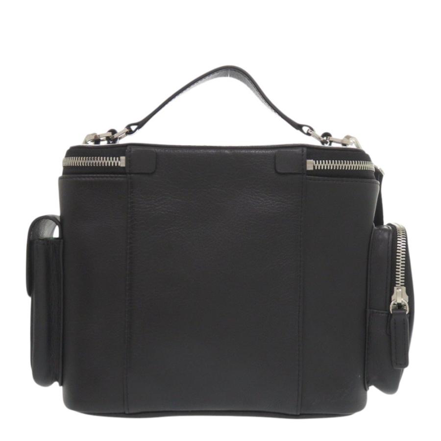 agnes b.（アニエスベー） 美品 ヴァニティ レザー ブラック 2way