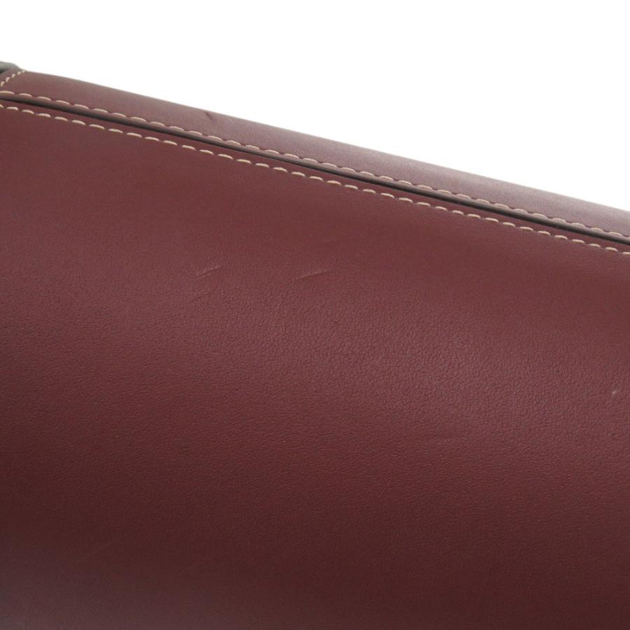 COACH　コーチ　ワインボトルケース　レザー COACH（コーチ） 新品同様 ワインボトルケース レザー ボルドー 赤