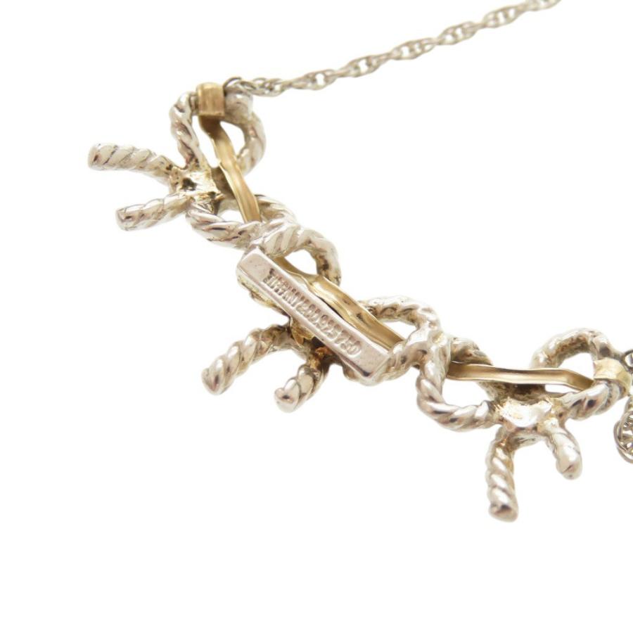 TIFFANY&Co.（ティファニー） 美品 トリプルリボン シルバー925 K18YG