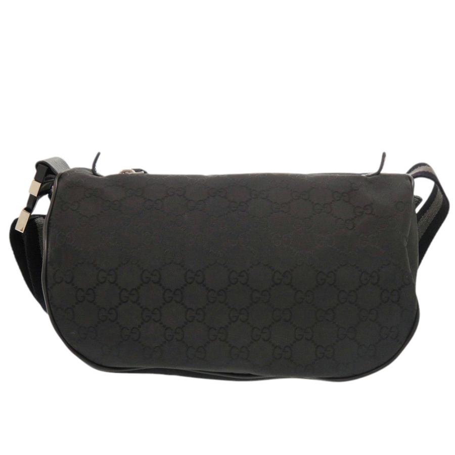 GUCCI（グッチ） 美品 ボディバッグ 5096643 GGナイロン ブラック