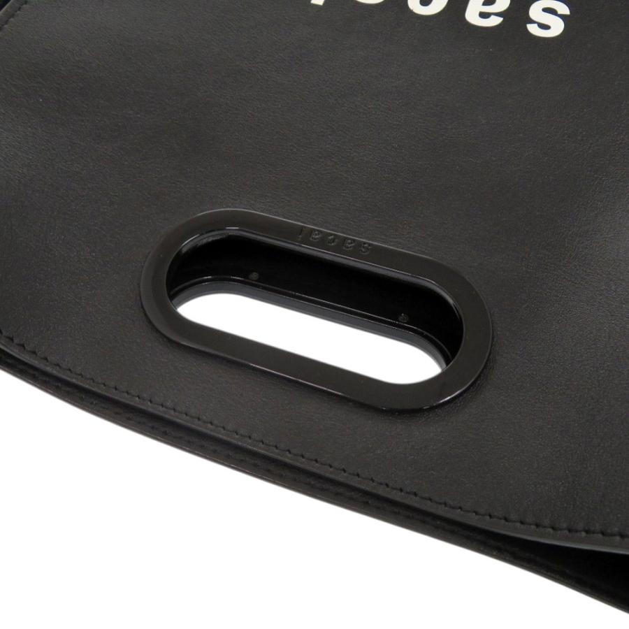 sacai（サカイ） 美品 New Shopper Bag レザー ブラック ショルダー