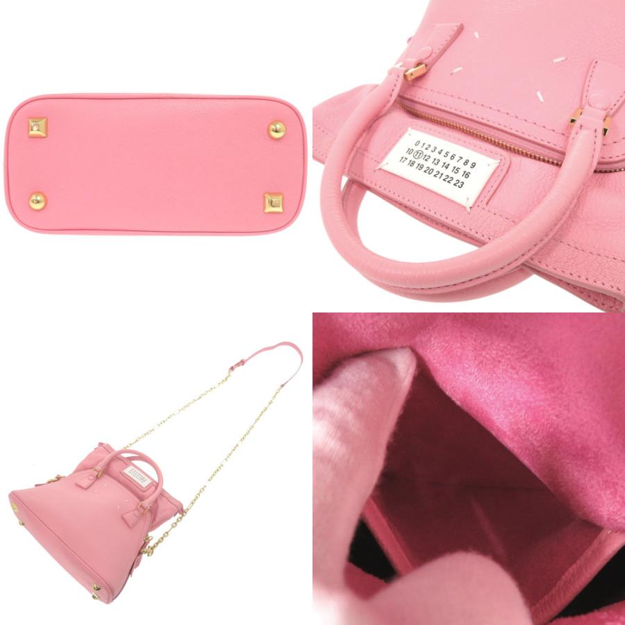美品 メゾン マルジェラ 5AC クラシック マイクロ レザー ピンク 2WAY ハンドバッグ ショルダーバッグ 1506【中古】Maison Margiela 美品 メゾン マルジェラ 5AC クラシック マイクロ レザー ピンク 2WAY