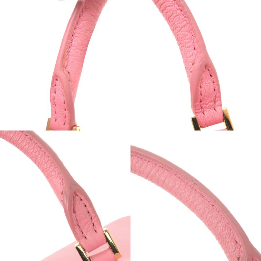美品 メゾン マルジェラ 5AC クラシック マイクロ レザー ピンク 2WAY