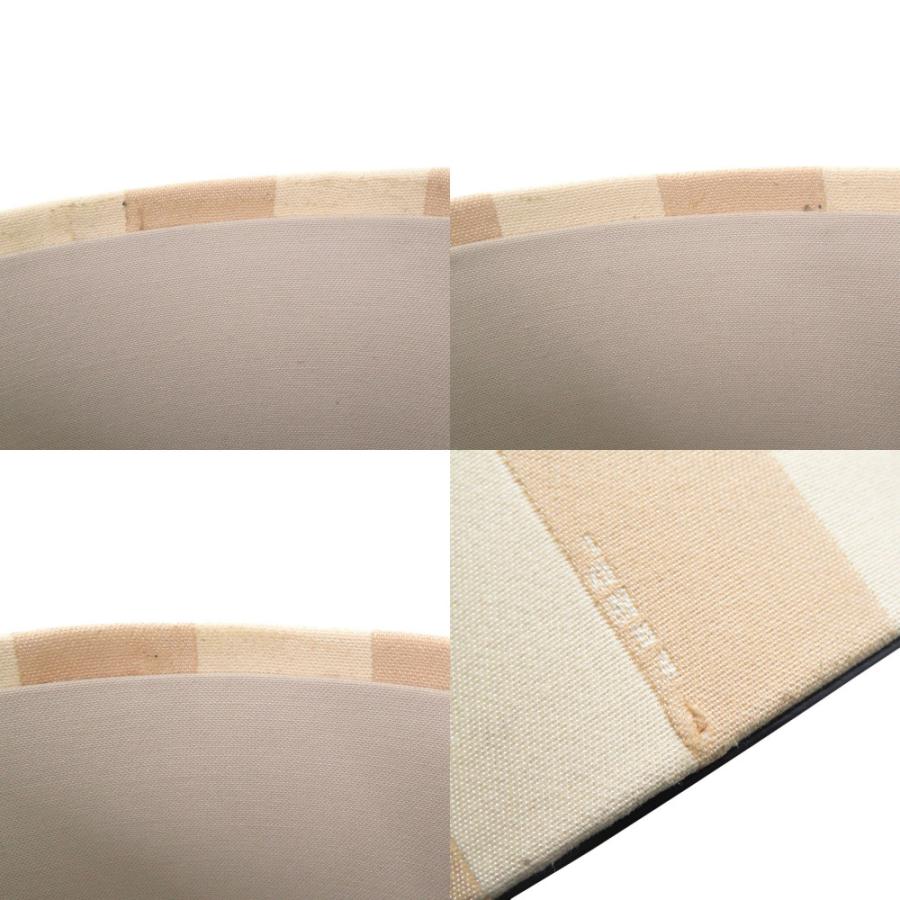 FENDI（フェンディ） 美品 ストライプ柄 スタッズ レザー キャンバス