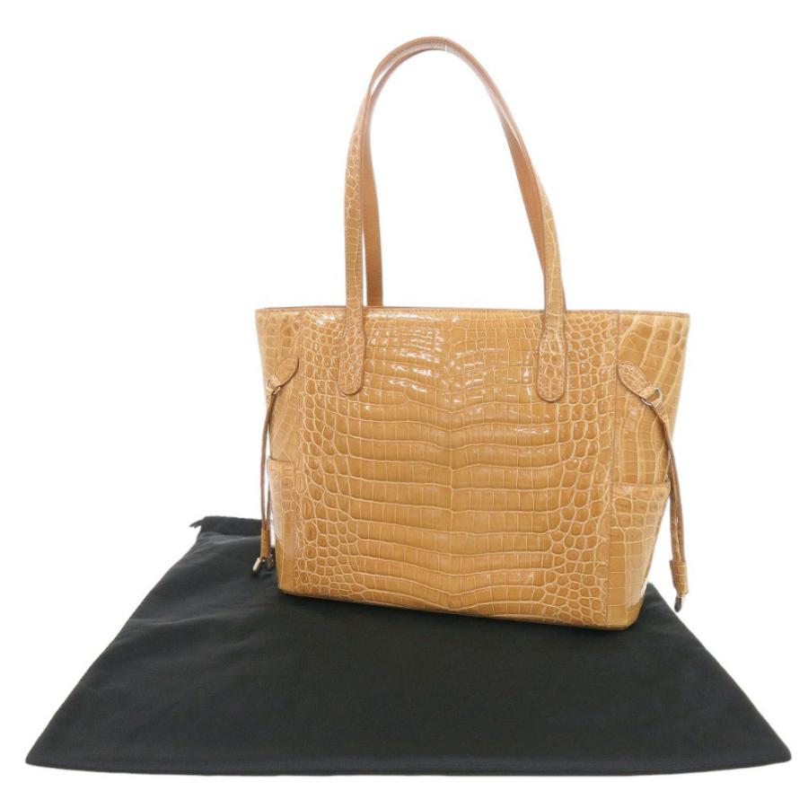GRES（グレ） 美品 JRA クロコダイル ベージュ トートバッグ 1963 GRES