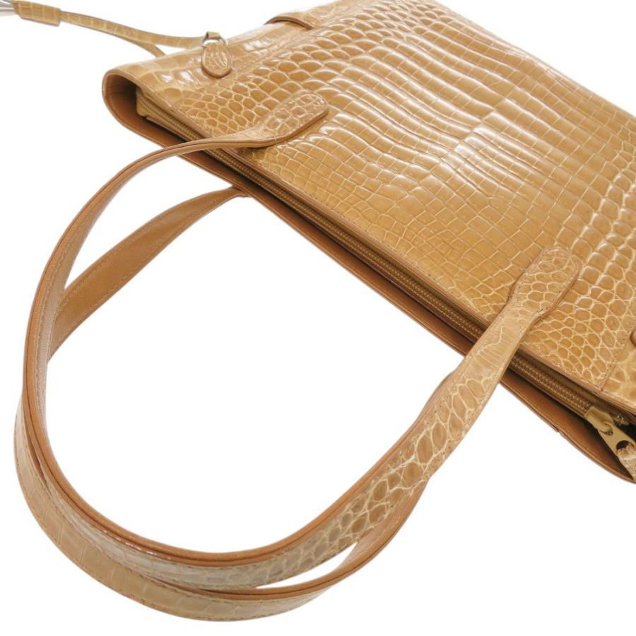 GRES（グレ） 美品 JRA クロコダイル ベージュ トートバッグ 1963 GRES