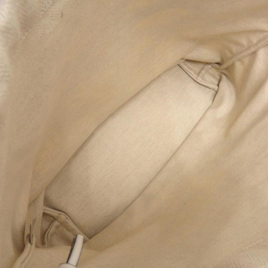 美品 ロエベ アナグラム カットアウト トート A922Q05X02 レザー キャンバス ホワイト トートバッグ 白 0326 LOEWEの画像