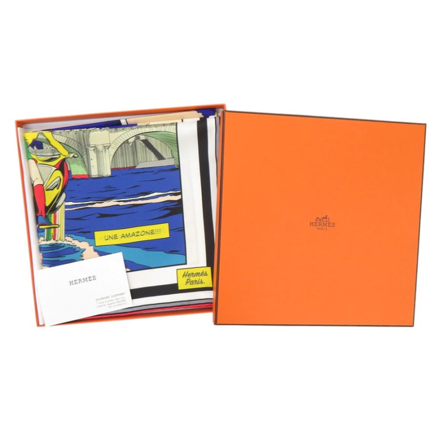 HERMES（エルメス） 未使用品 カレ90 ダブルフェイス Wow 903463S 04