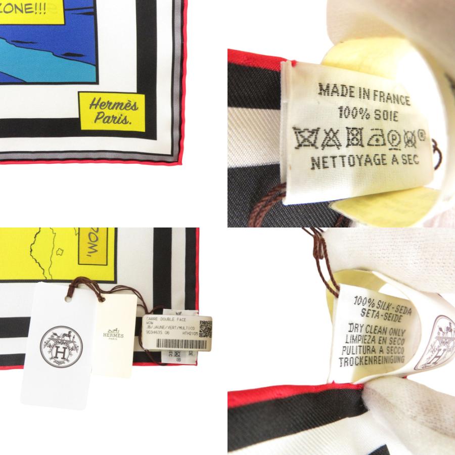 HERMES（エルメス） 未使用品 カレ90 ダブルフェイス Wow 903463S 04