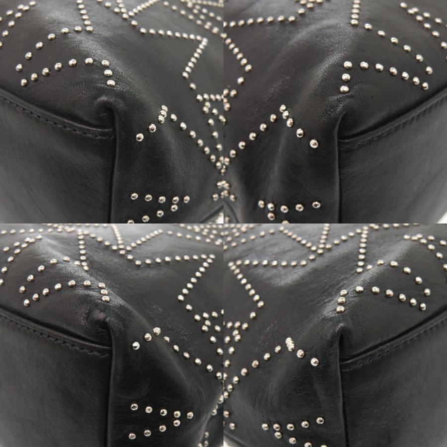 Jimmy Choo スタッズ　ソフィア　トートバッグ　レザー　ダークグレー ジミーチュウ ソフィア スタースタッズ レザー ブラック 2way トート
