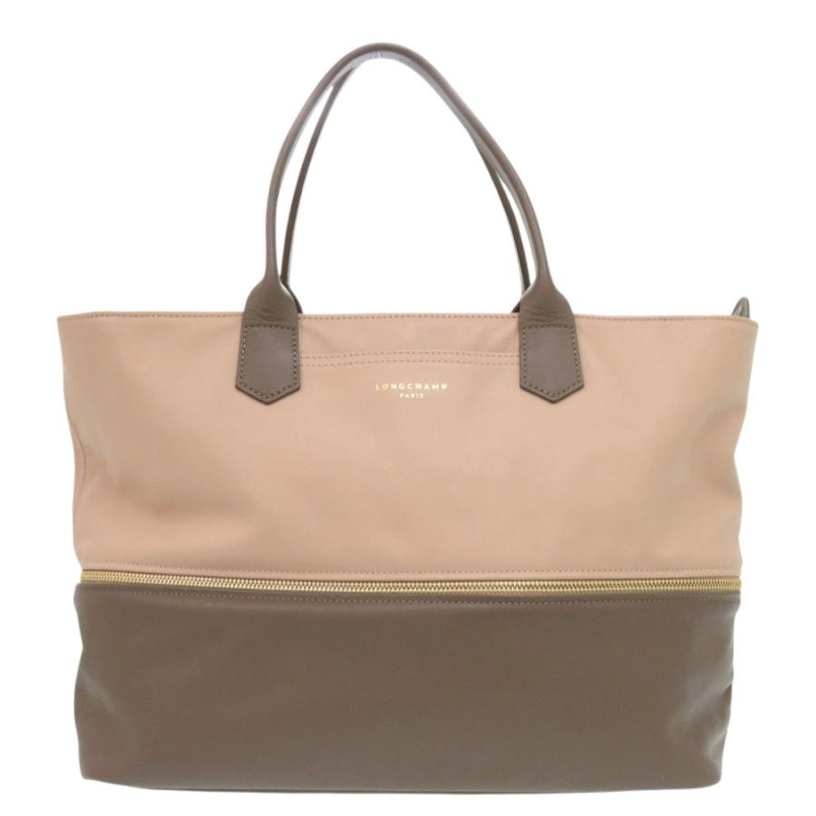 LONGCHAMP（ロンシャン） 2way レザー ブラウン ピンクベージュ トート