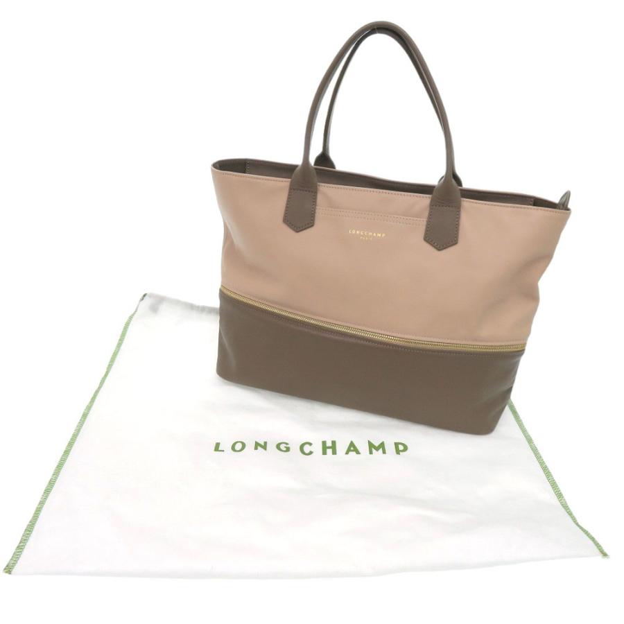 LONGCHAMP（ロンシャン） 2way レザー ブラウン ピンクベージュ トート