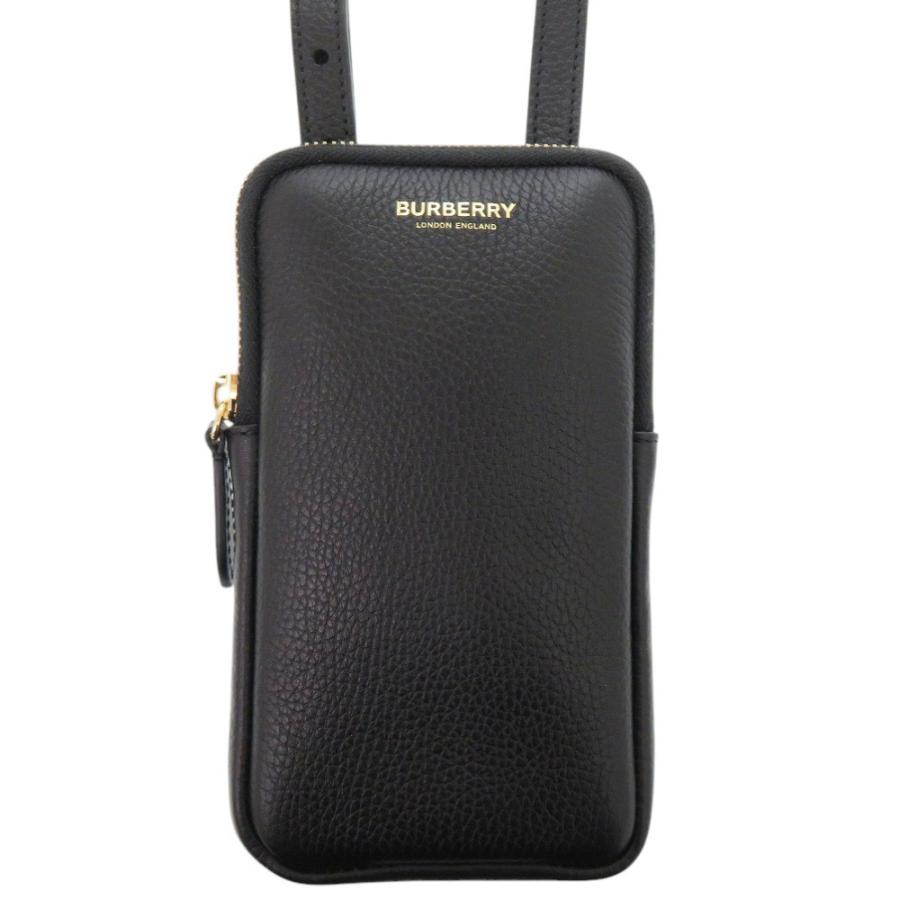 BURBERRY（バーバリー） 新品同様 8084040 レザー ブラック ショルダー 