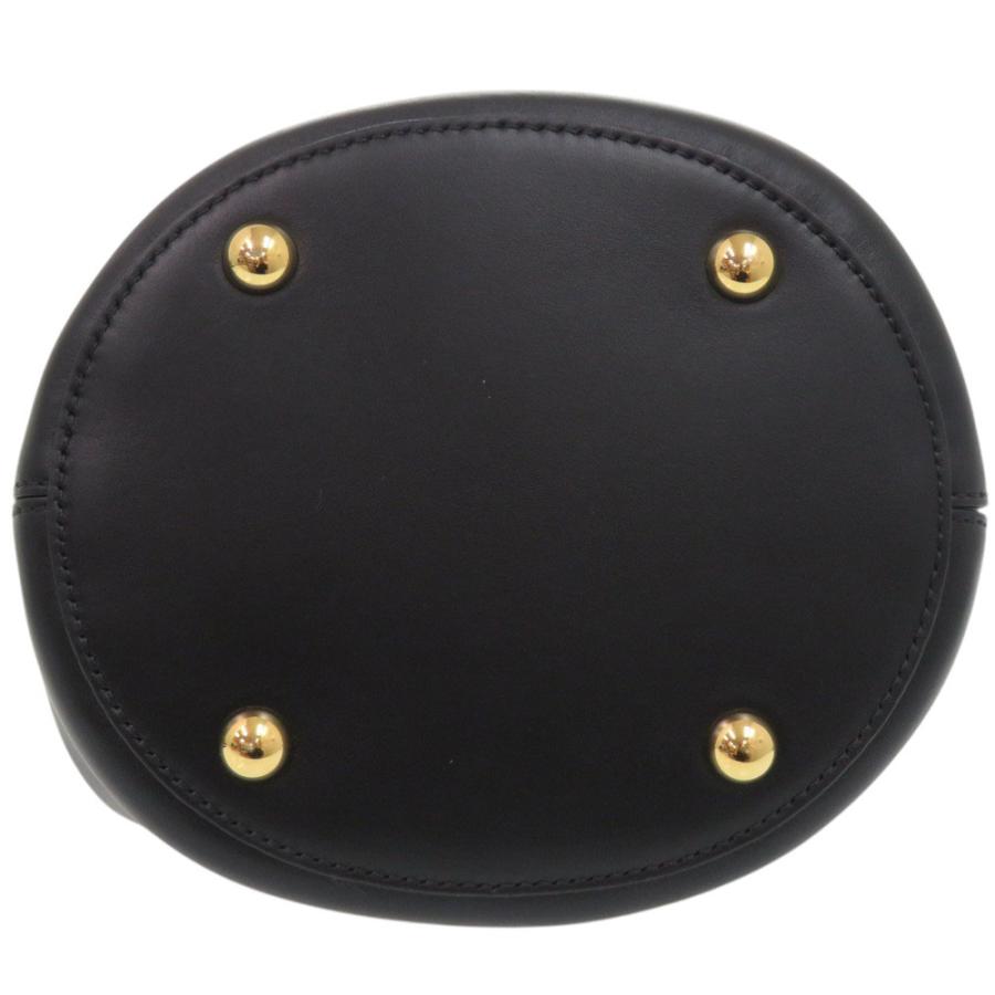 MARNI（マルニ） 美品 パニエ 2WAY バケットバッグ レザー ブラック