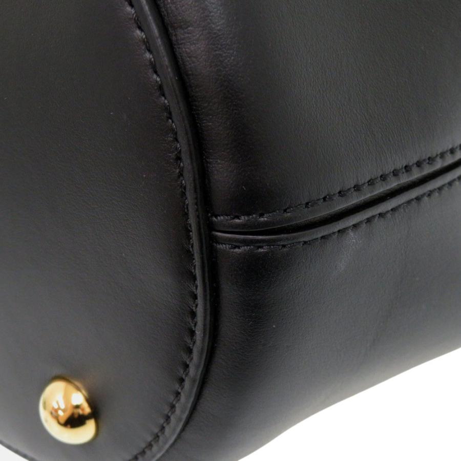 MARNI（マルニ） 美品 パニエ 2WAY バケットバッグ レザー ブラック