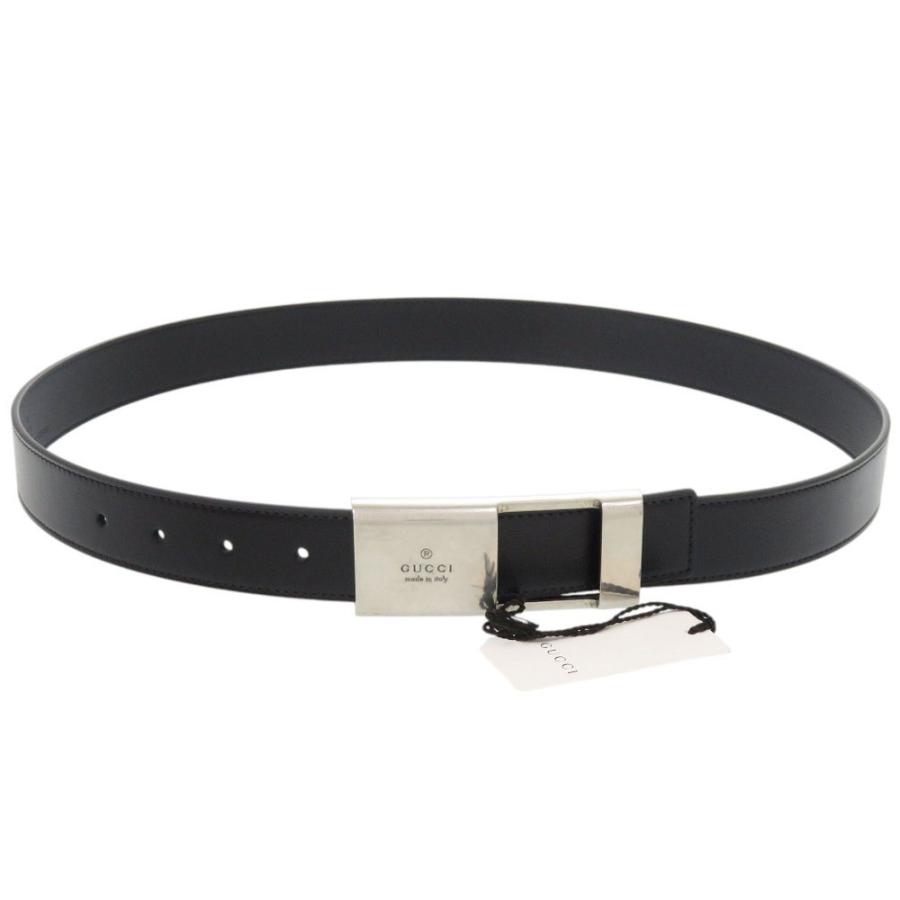 GUCCI（グッチ） 新品同様 793761 レザー ブラック ベルト 黒 0691