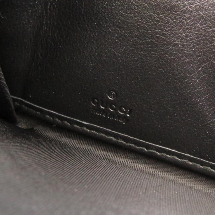 GUCCI（グッチ） 新品同様 マイクログッチシマ リボン 388680 ブラック