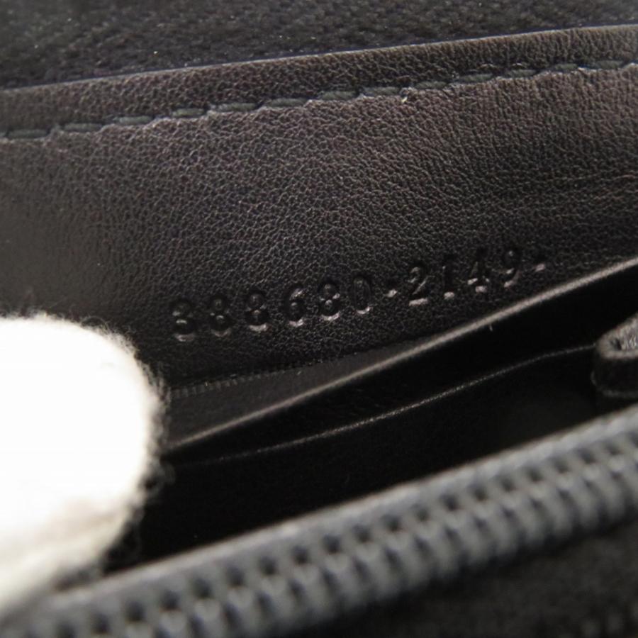 新品同様 グッチ マイクログッチシマ リボン 388680 ブラック ラウンドファスナー 長財布 黒 0731【中古】GUCCI GUCCI（グッチ） 新品同様 マイクログッチシマ リボン 388680 ブラック