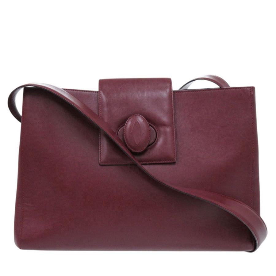 Cartier（カルティエ） 美品 マストライン レザー ボルドー ショルダー 