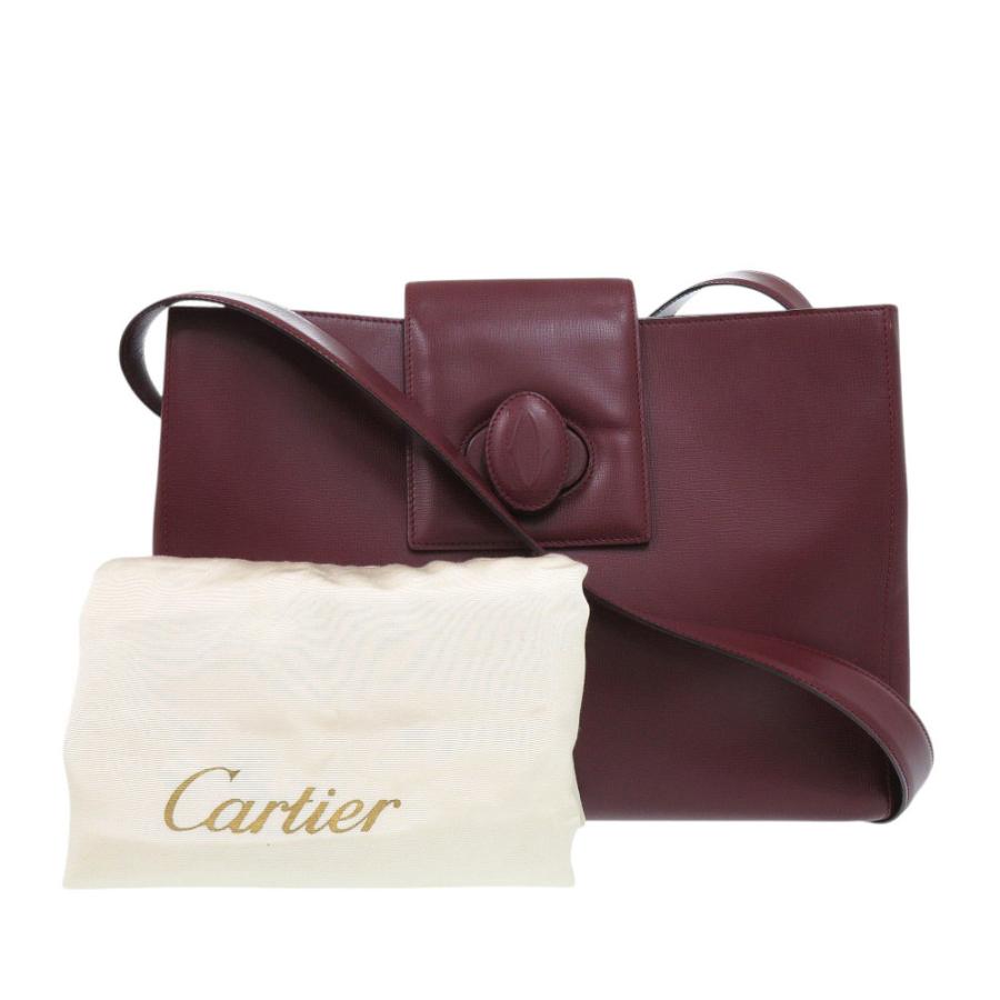 Cartier（カルティエ） 美品 マストライン レザー ボルドー ショルダー