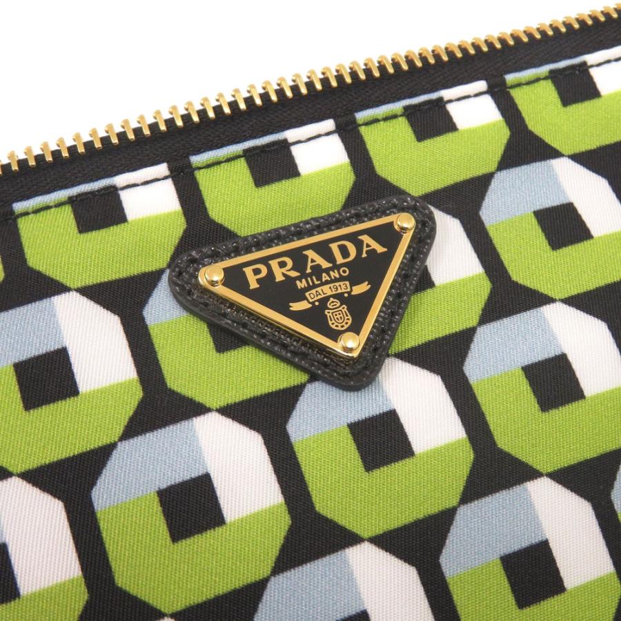 PRADA ミラノ ナイロンポーチ ダークグリーン PRADA ミラノ ナイロンポーチ ダークグリーン 【公式通販】