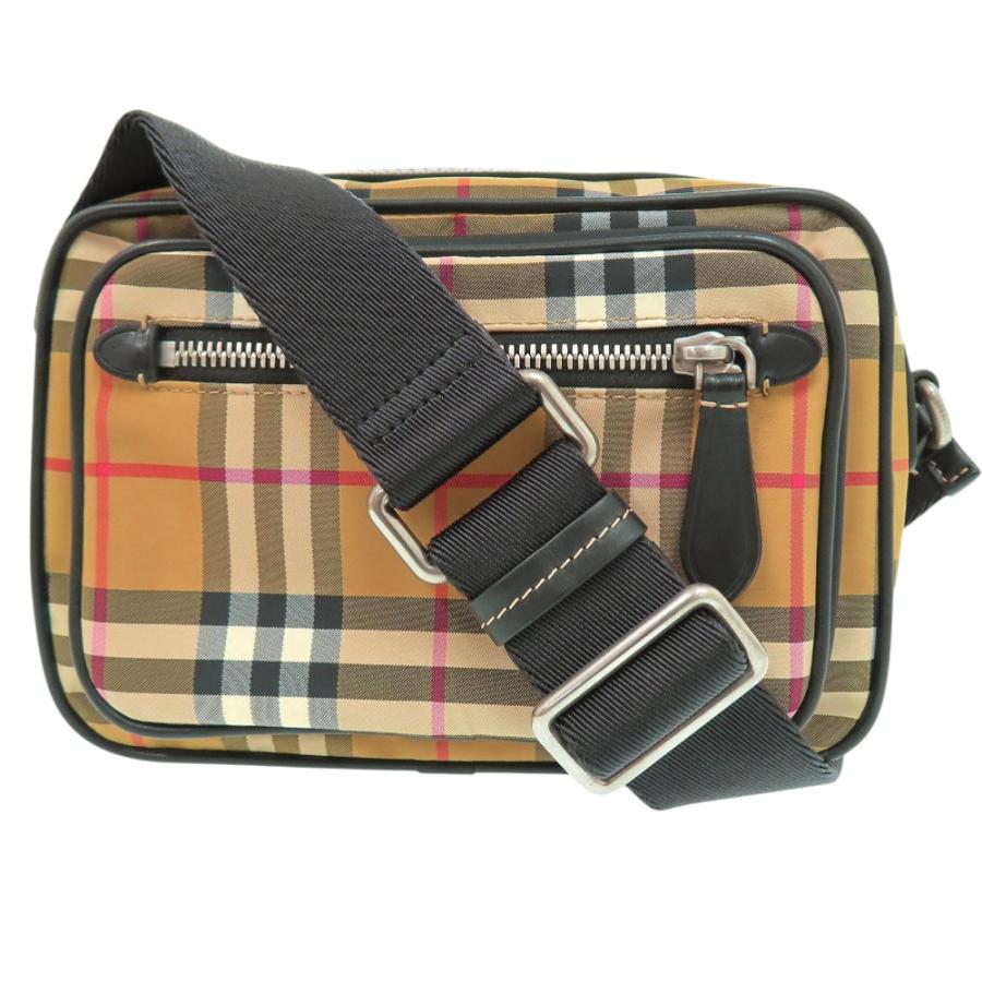 Burberry チェック柄 ボディバッグ チェック クロスボディバッグ​ (サンドベージュ) - メンズ, ナイロン