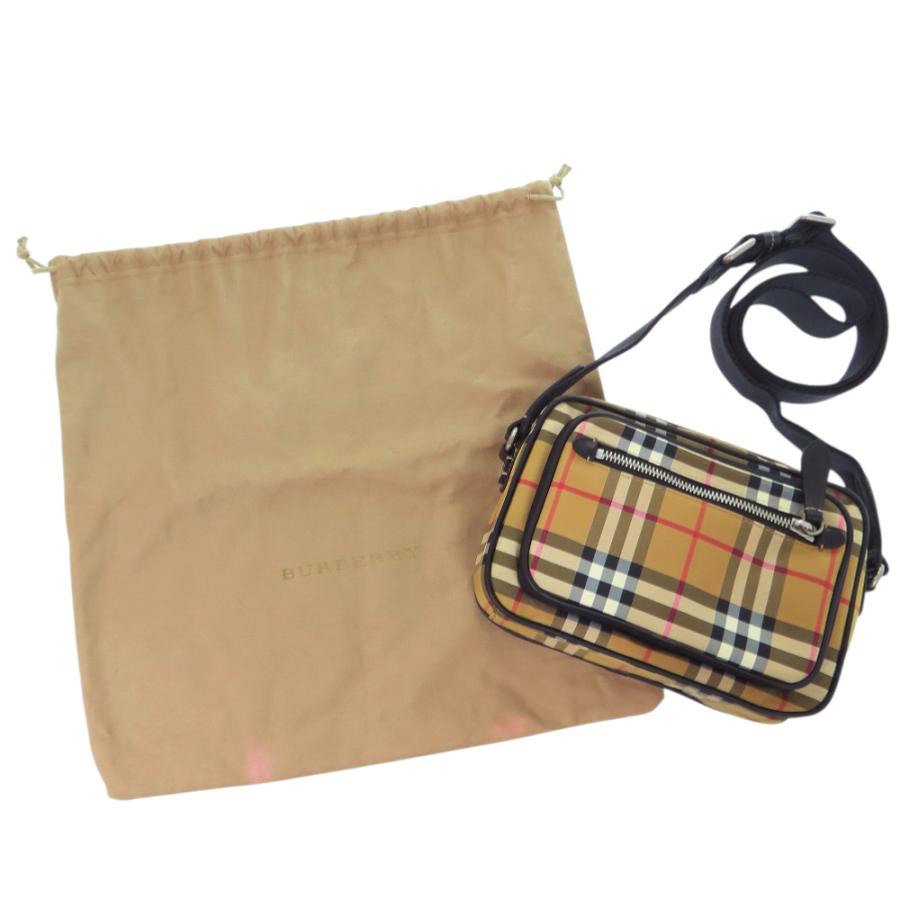 Burberry チェック柄 ボディバッグ チェック クロスボディバッグ​ (サンドベージュ) - メンズ, ナイロン