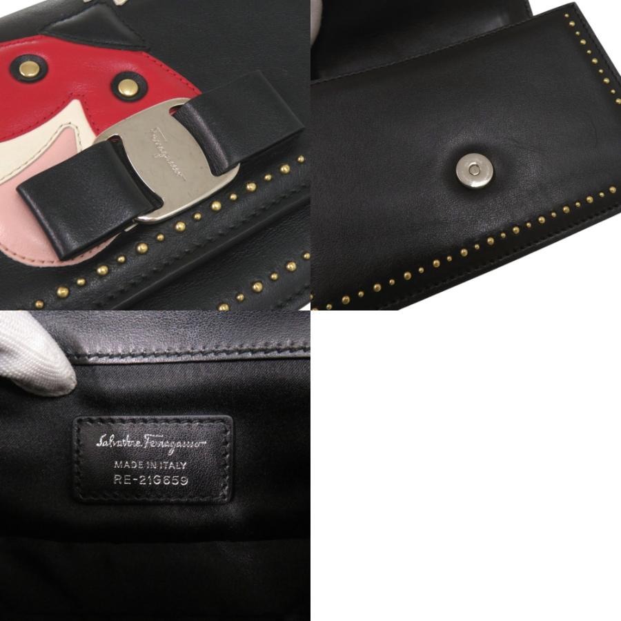 美品 サルヴァトーレフェラガモ 21G659 ヴァラリボン てんとう虫