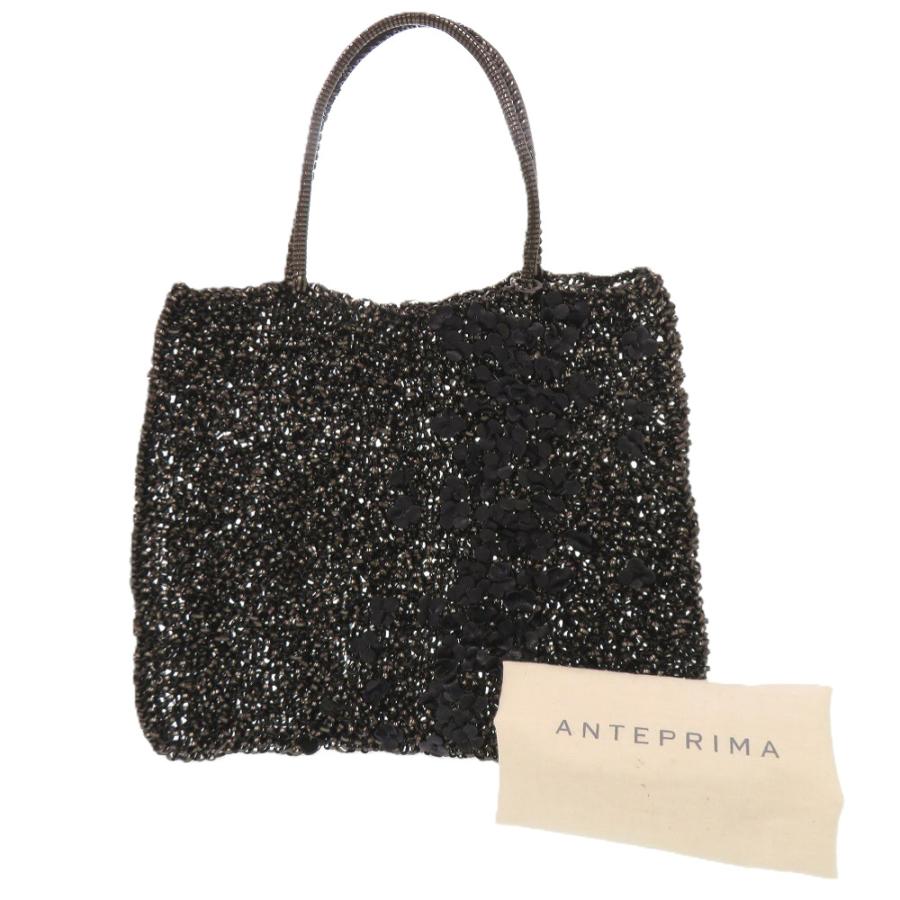 ANTEPRIMA（アンテプリマ） 美品 フラワー モチーフ ワイヤー ブラック