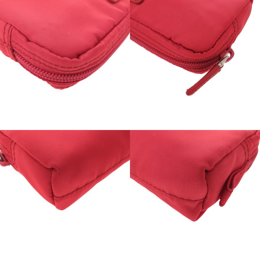 PRADA（プラダ） 美品 ヴェラ 1N1412 ナイロン ポーチ バッグ 赤 1688