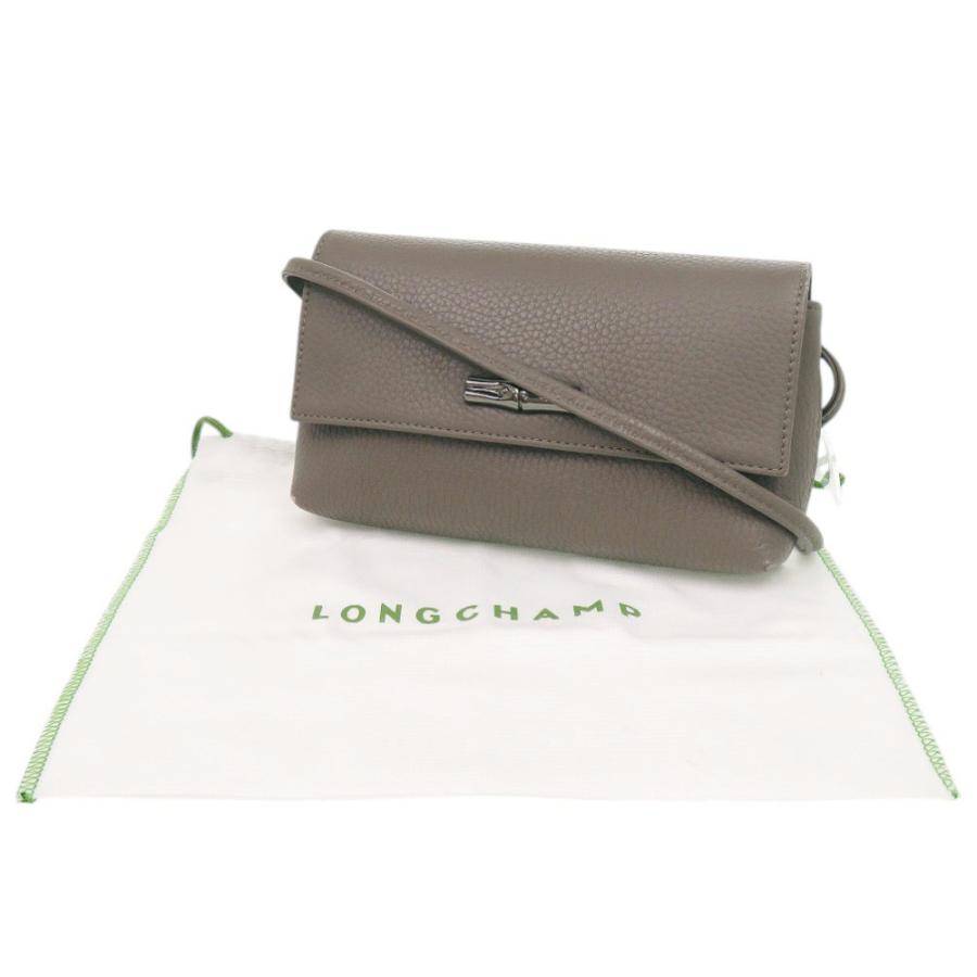 s*u様 【美品】LONGCHAMP ロゾ ハンドバッグ グレー LONGCHAMP（ロンシャン） 美品 ロゾ レザー グレー ショルダーバッグ