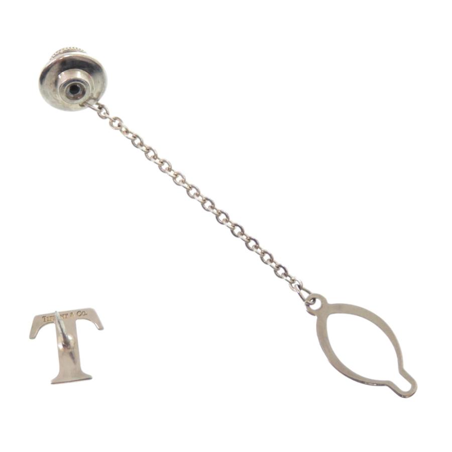ティファニー Tロゴ タイタック ネクタイピン  タイピン シルバー 0487【中古】TIFFANY&Co. メンズ TIFFANY&Co.（ティファニー） Tロゴ タイタック ネクタイピン タイピン