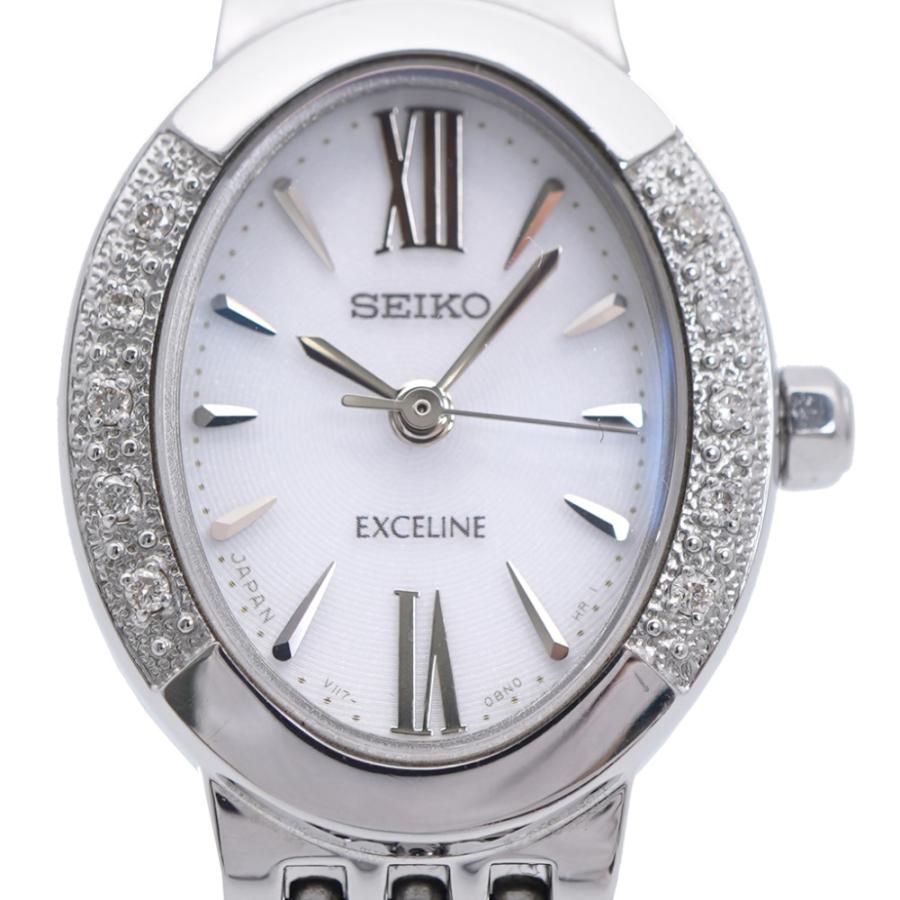 SEIKO（セイコー） エクセリーヌ ダイヤベゼル V117-0AV0 ソーラー