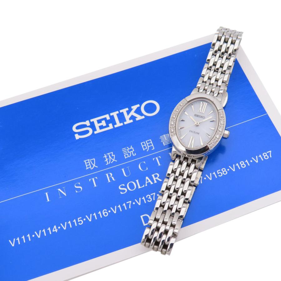 SEIKO（セイコー） エクセリーヌ ダイヤベゼル V117-0AV0 ソーラー