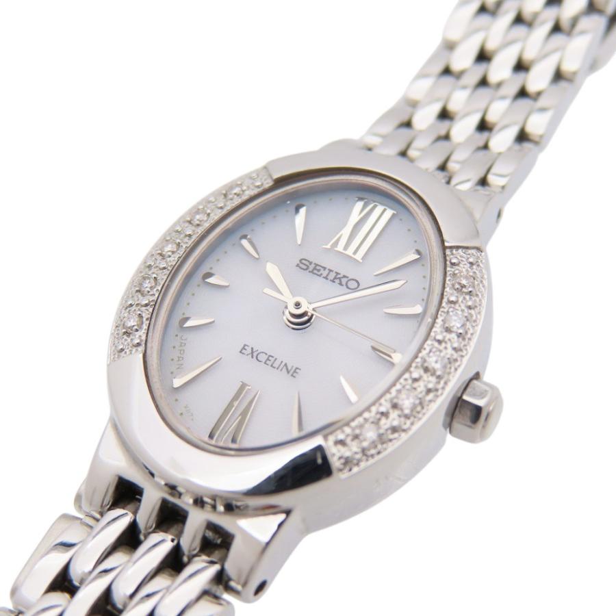 SEIKO（セイコー） エクセリーヌ ダイヤベゼル V117-0AV0 ソーラー