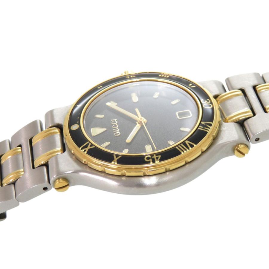 GUCCI クォーツ 腕時計 ゴールド/シルバー GUCCI（グッチ） 美品 9700M SS グレー ゴールド シルバー クオーツ