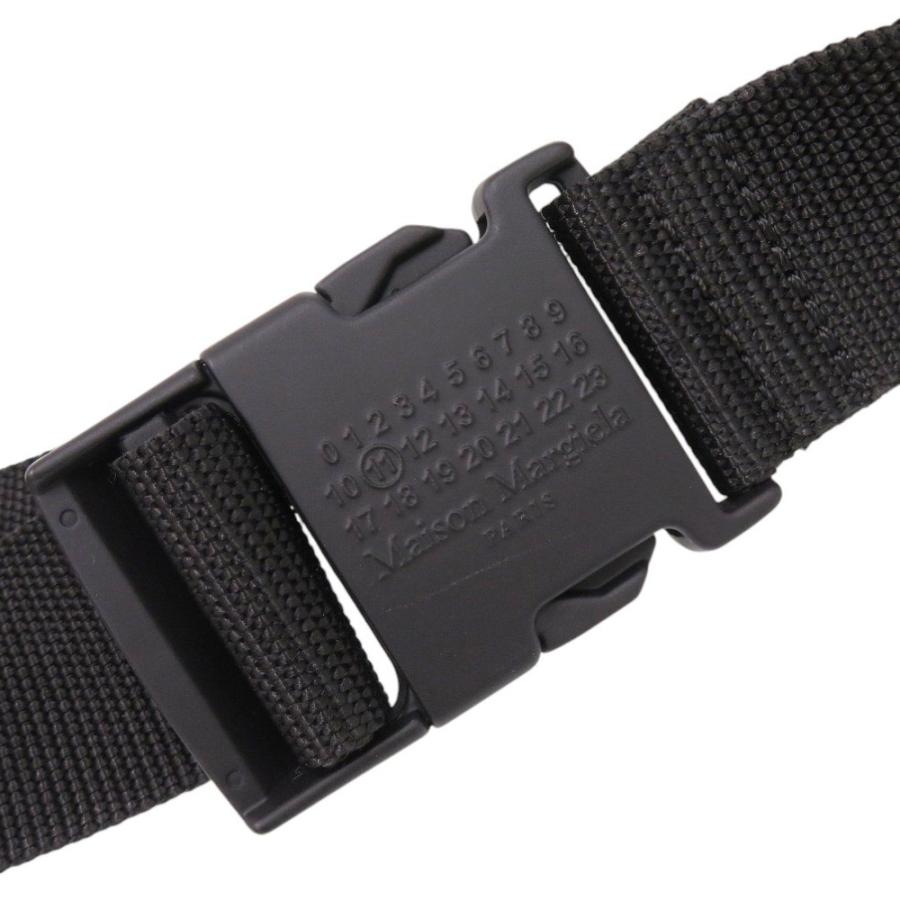 Maison Margiela ウエストポーチ 4 ステッチ ブラック 美品 メゾン マルジェラ 4ステッチ S55WB0072 キャンバス ブラック