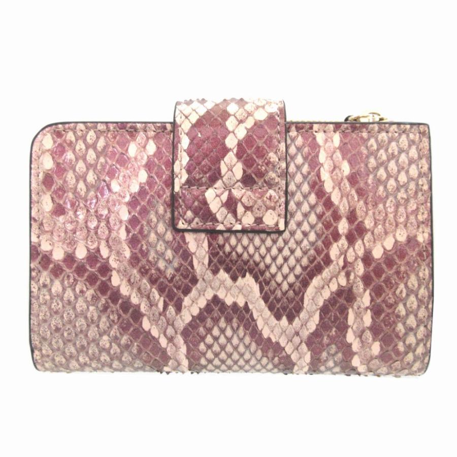 GUCCI（グッチ） 新品同様 ダブルG 739498 パイソン レザー バンブー