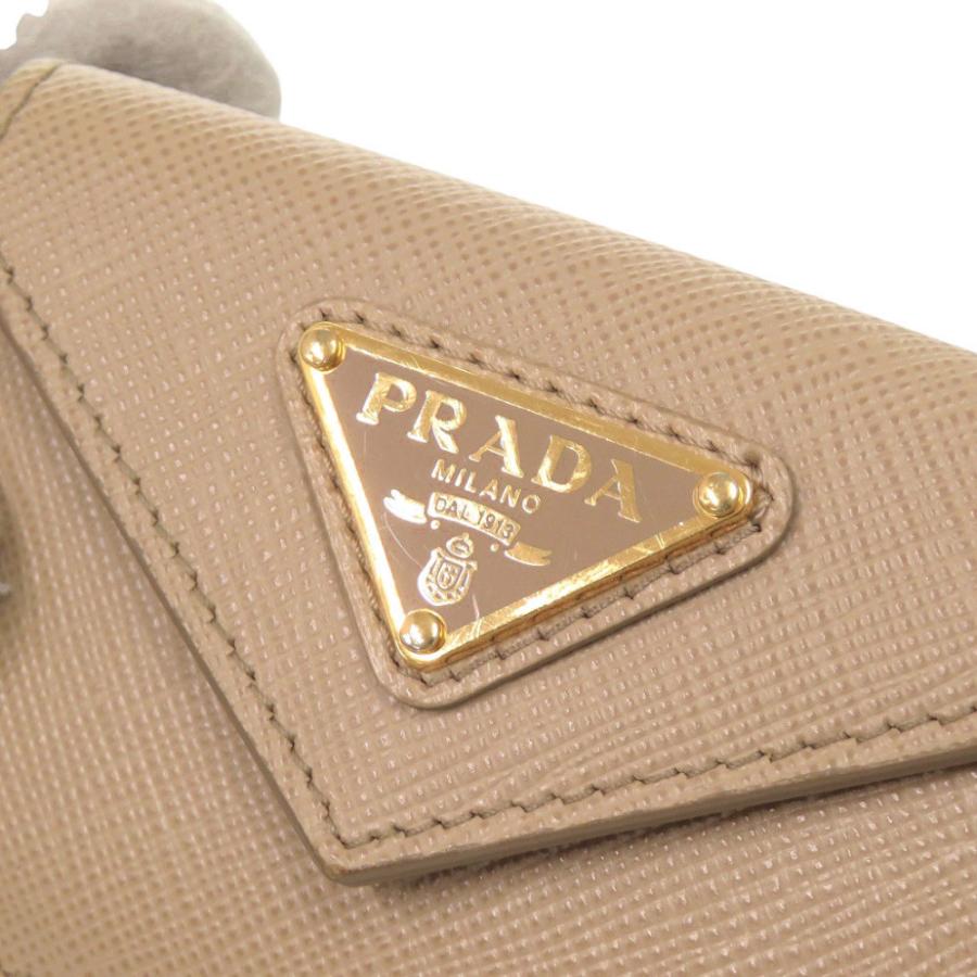 PRADA（プラダ） 美品 トライアングルロゴ サフィアーノレザー 1MH021