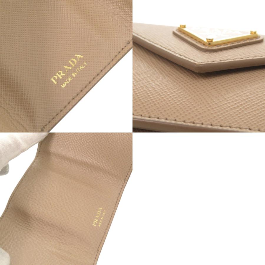 PRADA（プラダ） 美品 トライアングルロゴ サフィアーノレザー 1MH021