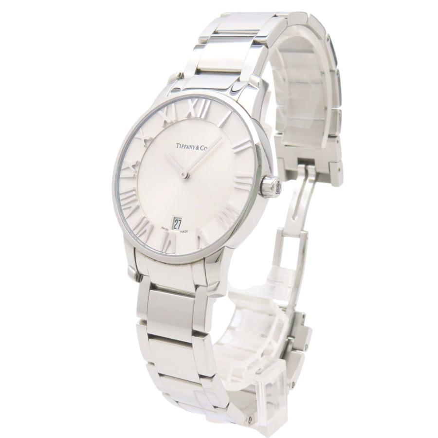 美品 ティファニー アトラス ドーム Z1800.11.10A21A00A クオーツ 腕時計 SS シルバー 0122【中古】TIFFANY&Co. メンズ TIFFANY&Co.（ティファニー） 美品 アトラス ドーム Z1800.11.10