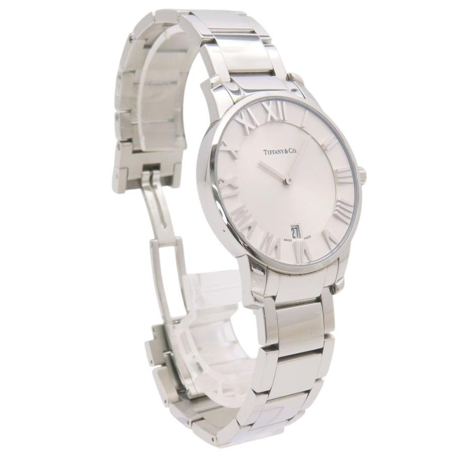 美品 ティファニー アトラス ドーム Z1800.11.10A21A00A クオーツ 腕時計 SS シルバー 0122【中古】TIFFANY&Co. メンズ TIFFANY&Co.（ティファニー） 美品 アトラス ドーム Z1800.11.10