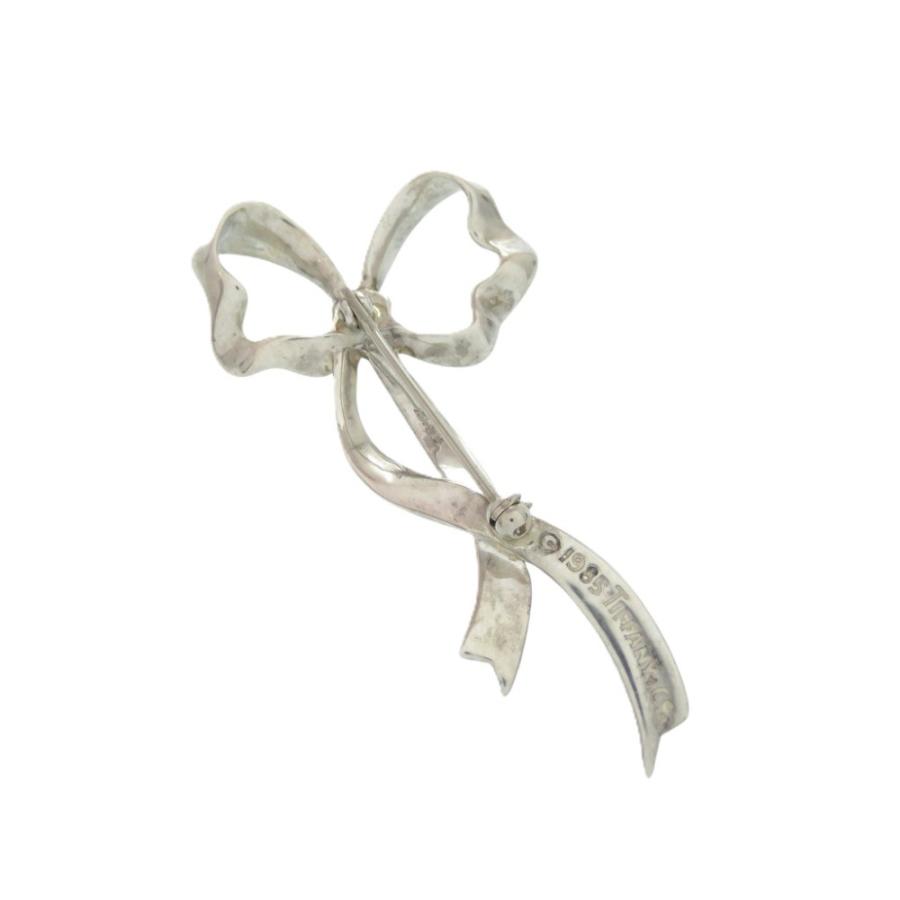 Tiffany&Co. (ティファニー) Sv925 リボンブローチ 6g TIFFANY&Co.（ティファニー） リボン ブローチ シルバー925 シルバー