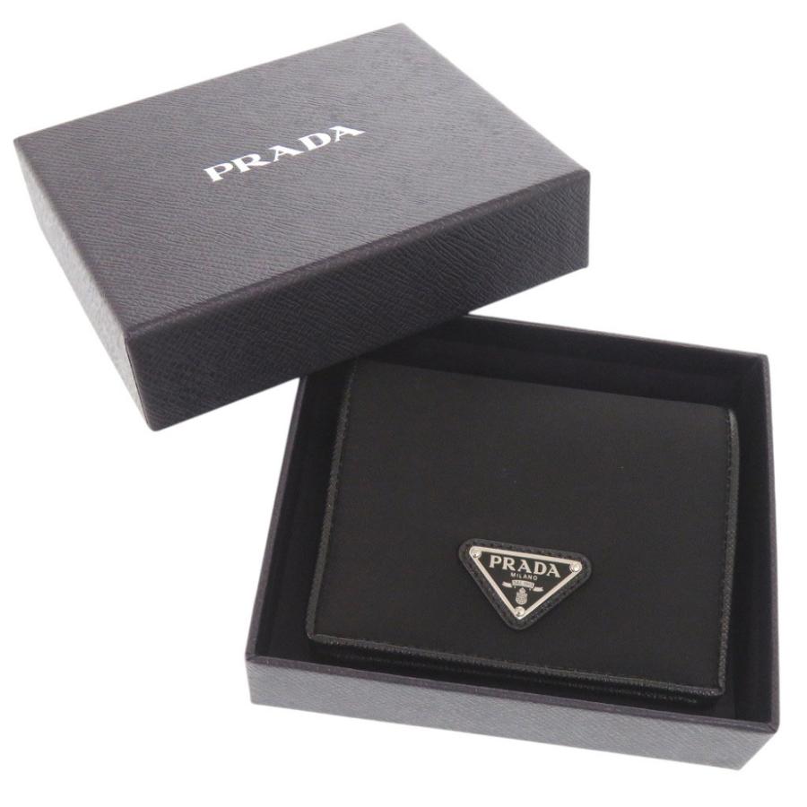 PRADA（プラダ） 新品同様 トライアングルロゴ ナイロン サフィアーノ